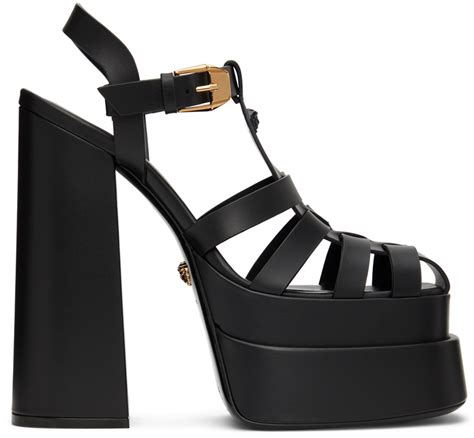 medusa platform sandal versace|Versace la medusa flat sandals.